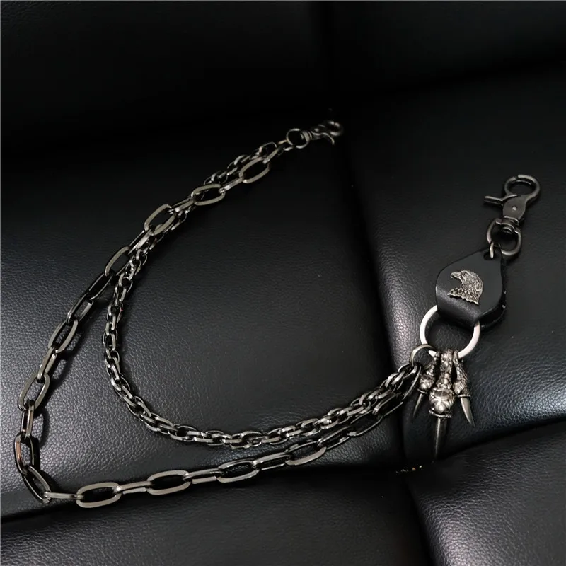 Fashion New Personality Retro Punk Pants Chain Men\'s Waist Chain Self-defense Accessories Jewelry Hot Sale