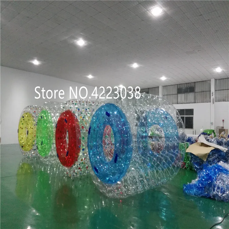 

Free Shipping 2.4x2.2m Inflatable Water Walking Roller Walking On Water Rolling Ball Inflatable Roller Ball With a Pump