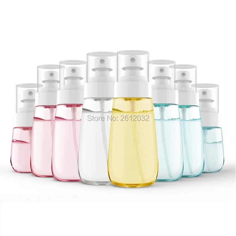 

100pcs 30ml 60ml 80ml 100ml Plastic Spray Bottle Mist Sprayer UPG Cosmetic Refillable Bottle Lotion Shampoo Pump Travel bottles