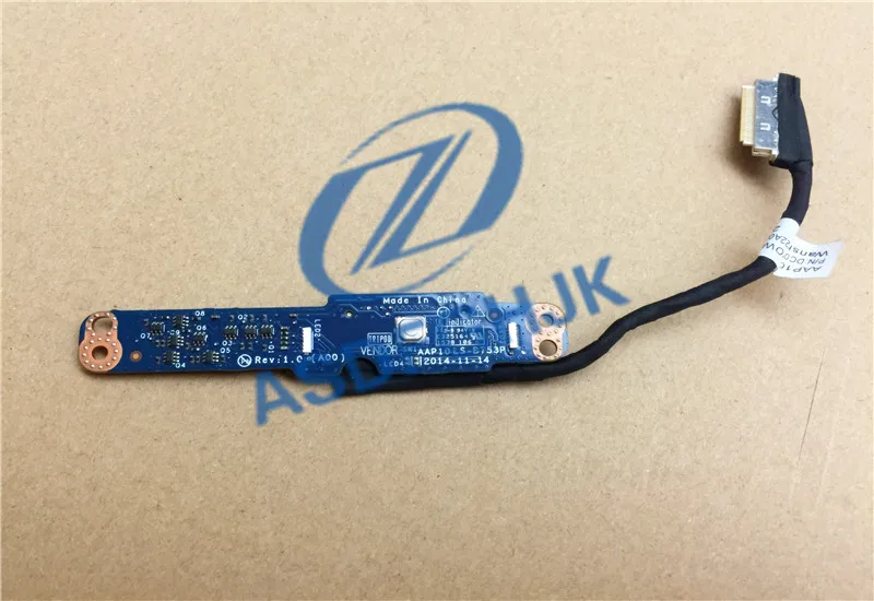 Placa de botón de encendido Original para DELL ALIENWARE 17, R3, P43F, con CABLE LS-B753P, 02P4VK, DC020022F00, nuevo