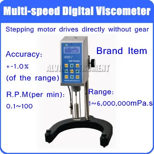 

Brand NiRUN Digital Rotational Viscosity Meter Rotary Viscometer Accuracy 1.0% reliable quality Stepless speed change