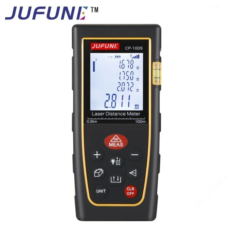 Jufune CP-100S 100M Digital Laser Distance Meter Range Finder Measure laser rangefinder