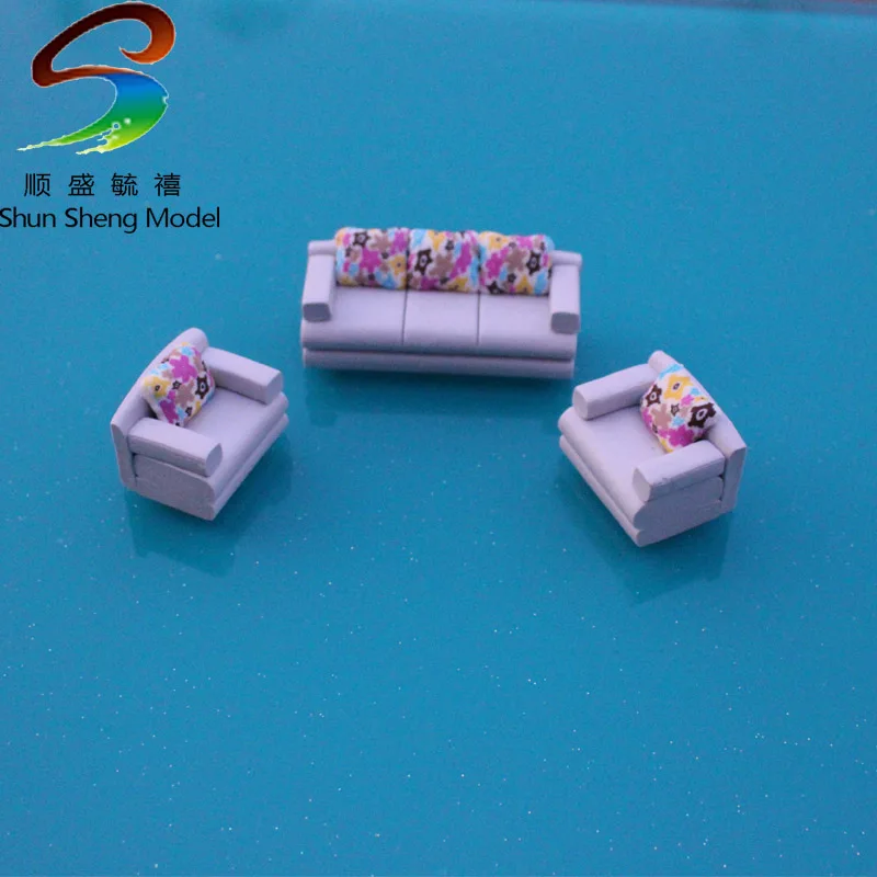 

VSF24 Mini sofa Furniture For Model Indoor Design scale 1:20--1:100 miniature model Sofa Furniture