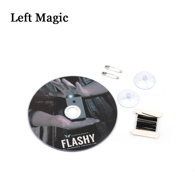 Flashy (DVD+Gimmick)  By SansMinds Creative Lab Magic Tricks Close-Up Card Phone Disappear Magic Props  Street Stage Magic