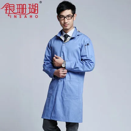 

Double strengthen anti-radiation coat silver fiber anti-radiation work clothes with hood SHD004 both men and women