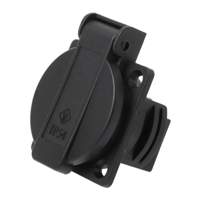 AC 250V 16A German Standard Power Outlet Single Plug Waterproof Wall Socket