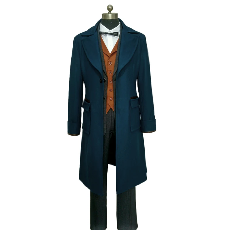 

Fantastic Beasts and Where to Find Them Newt Scamande Cosplay Costume Full Set Custom Made 11