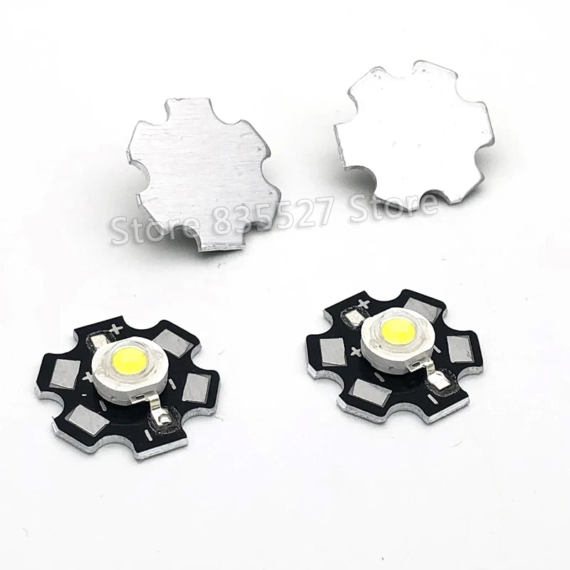 10pcs 3W white LED Heat Sink Aluminum Base Plate PCB Board Substrate 20mm For Parts / Flashlight / Bulb Spotlight DIY lights LM