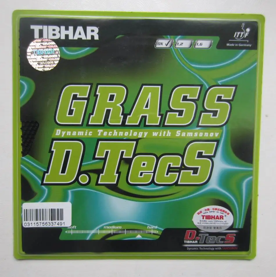 オリジナルtibhar-grass-dtecsロングにきび卓球ラバー卓球ラケットラケットスポーツ