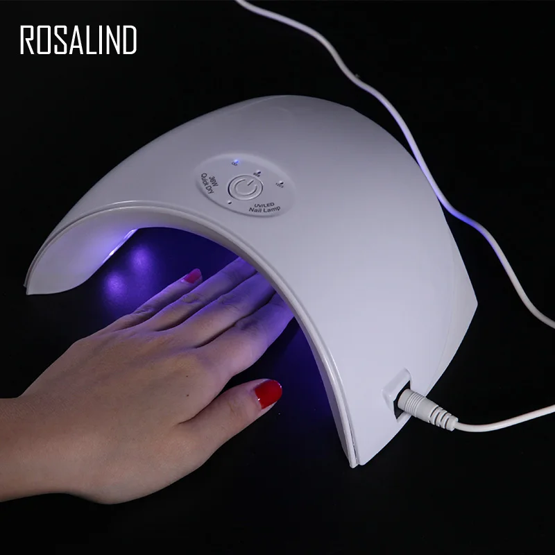 Rosalind-secador de unha com lâmpada led uv, 36w, luz de led, secagem rápida para máquina de manicure com usb, ferramentas para arte em unhas