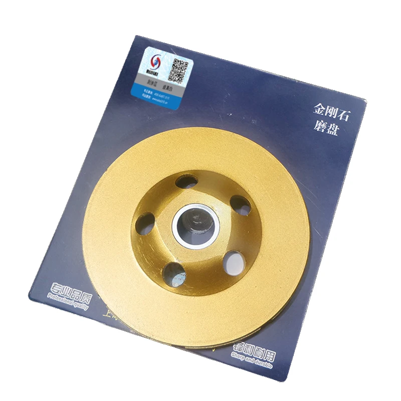 RIJILEI 4 Inch 100mm Diamond Double Row Grinding Wheel Disc Bowl Shape Grinding Cup Concrete Granite Stone Ceramics Tools MX34