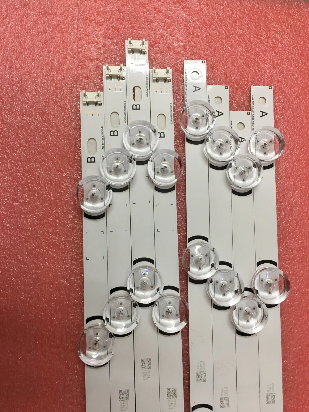 (New Original)10set=80pcs LED strip for LG TV 42LF580V 42LB570V LC420DUE FG innotek DRT 3.0 42 A B 6916L-1956E 1957E 1709A 1710A