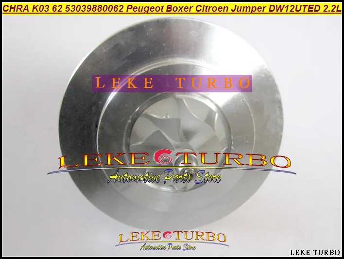 Free Ship Turbo Cartridge CHRA K03 53039880062 53039700062 9643350480 For Peugeot Boxer II For Citroen Jumper DW12UTED 2.2L HDI