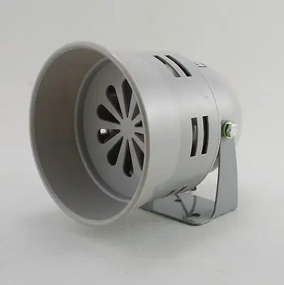 

130dB Gray MS-290 Mini Plastic Industrial Alarm Sound Motor Siren 12VDC