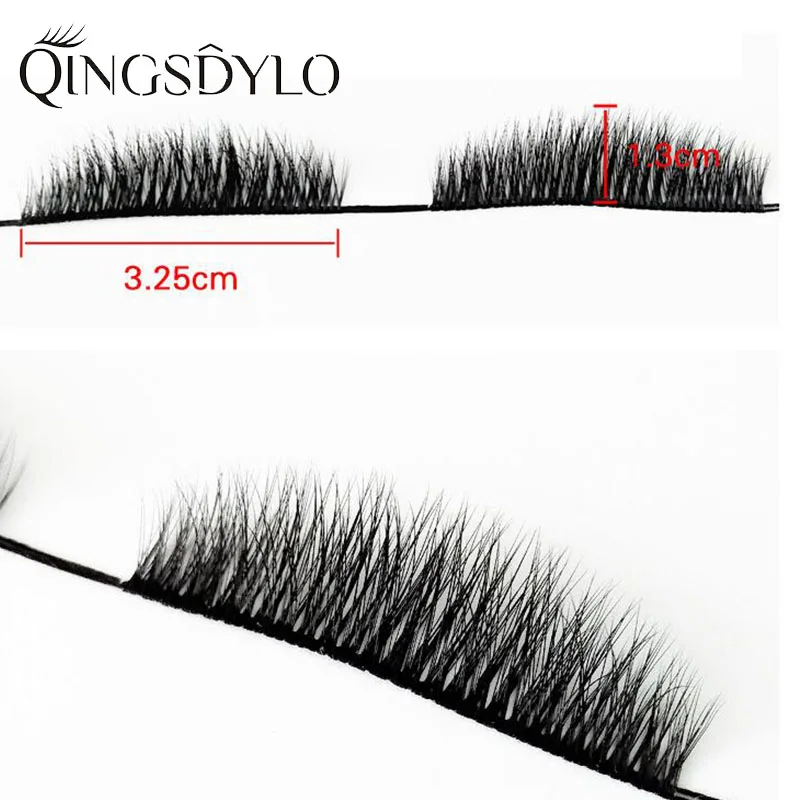 3D False Eyelashes Silk Protein Handmade False Lashes Natural Length Faux Mink Lashes Cruelty Free False Lashes Maquiagem Makeup