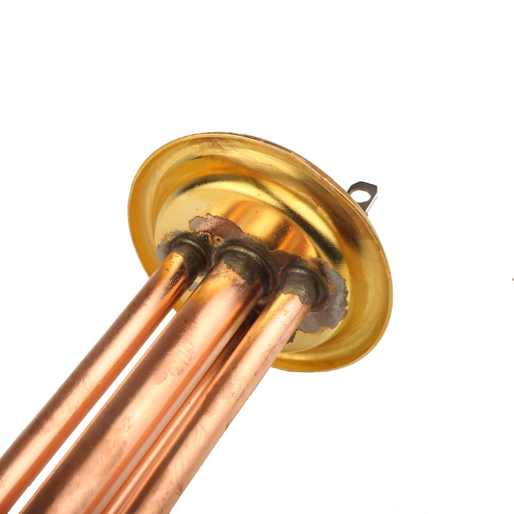 63mm Cap Brass Electric Water Heater Tube 220V 3000W Heating Element Boiler Heater Parts