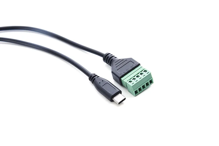 30 ซม. ประเภท c ชาย 5 ขั้วต่อสกรูอะแดปเตอร์สำหรับโทรศัพท์แท็บเล็ตและอื่นๆ