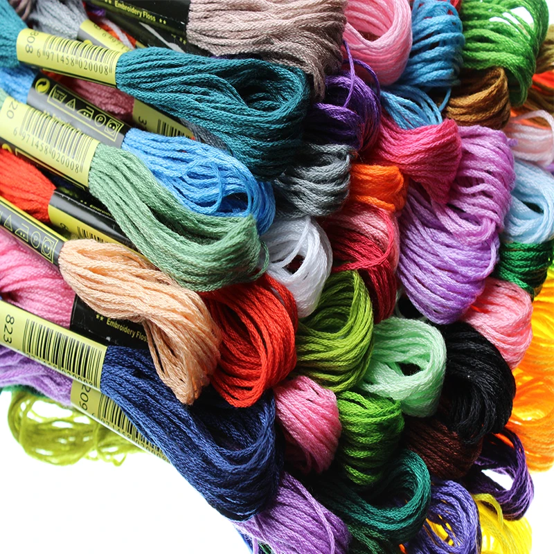 8meter/50pcs Anchor Similar DMC Cross Stitch Cotton Embroidery Thread Floss Sewing Skeins Craft Not Repeat Cross Stitch