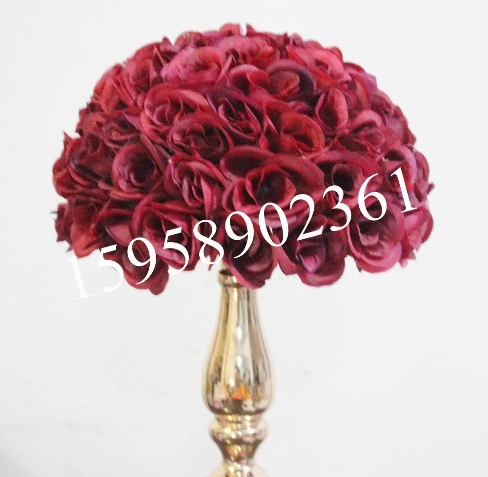 SPR 30cm DARK RED plastic inner wedding kissing ball,12pcs/lot=24pcs half ball,option color,option size