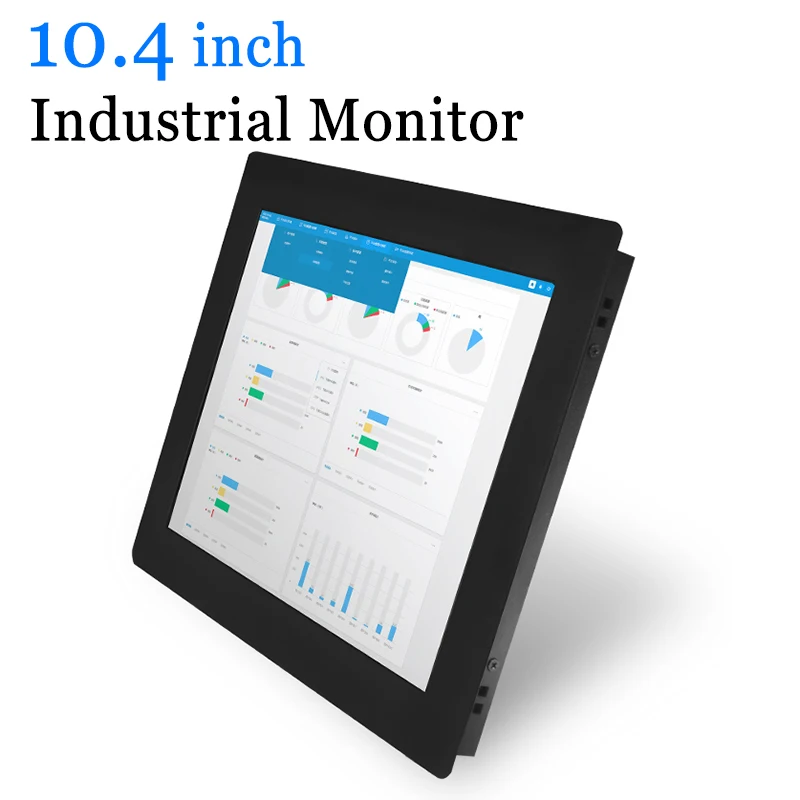 10.4 Clip-On Metal Cash Industrial Computer Monitor USB Touch Screen Monitor