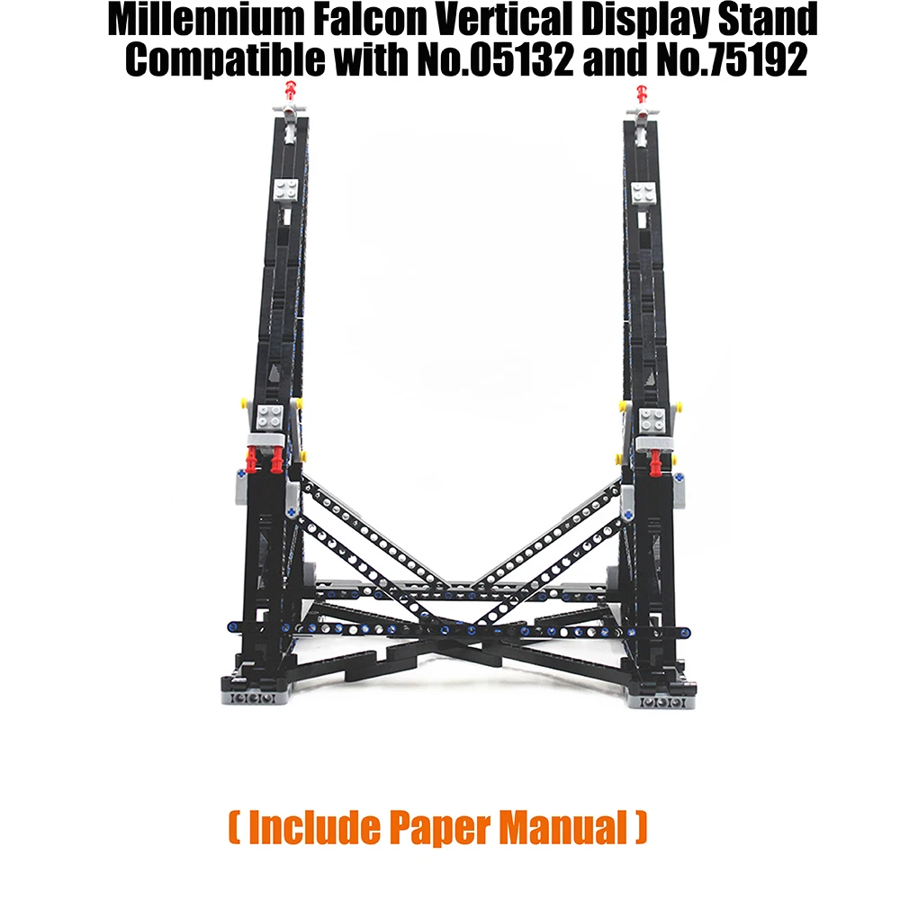 MOC Technical Vertical Display Stand for Millennium Falcon Compatible with Lego for No.75192 Ultimate Collector's Model Blocks