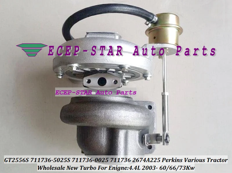 Turbo GT2556S 711736 711736-5025S 711736-0025 711736-0029 2674A225 Turbocharger For Perkins Various Tractor 4.4L T4.40 03- 66Kw