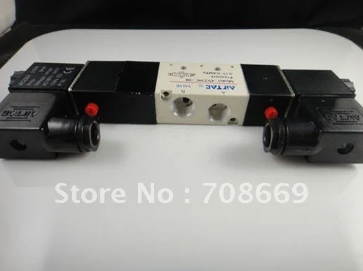 

4V230-08P 5Ports3Position Dual Solenoid Pneumatic Air Valve 1/4" BSPT AC380V