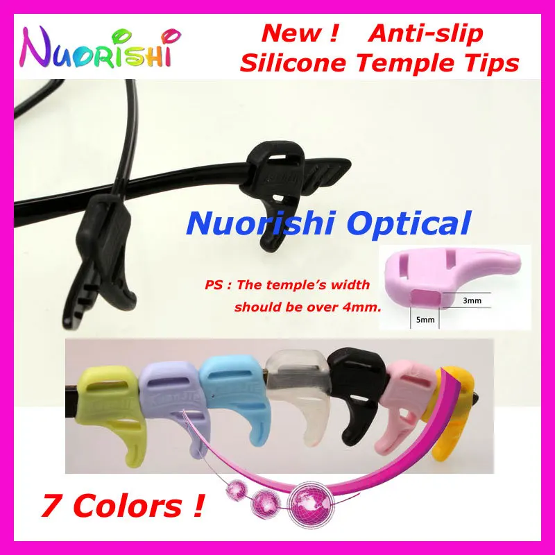

200pcs T2900 7 Colors Sunglass Eyewear Glasses Kids Adult Silicone Anti Slip Ear Hook Temple Tip Sports Holder Free Shipping
