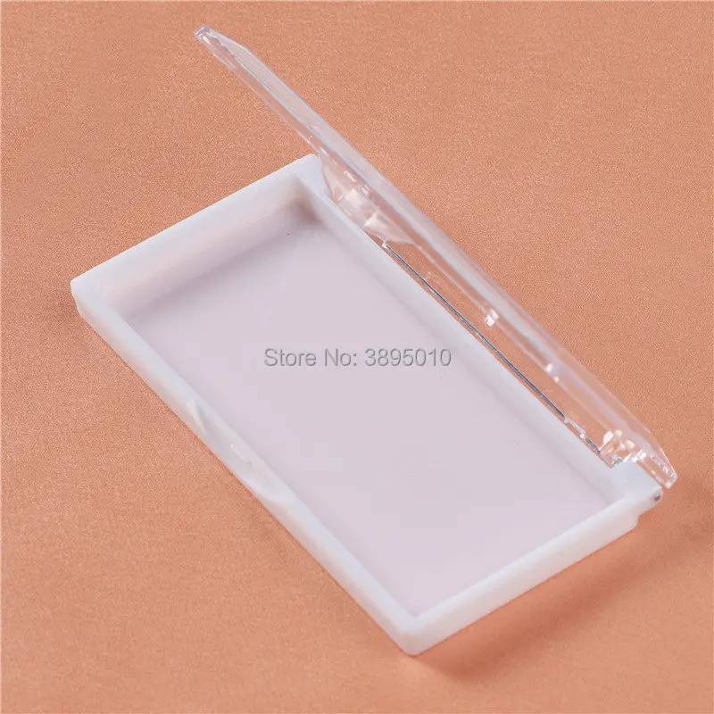 Eyelash Holders Mini False Eyelashes Empty Packing Box white Color Reusable Eyes Lashes Case F650