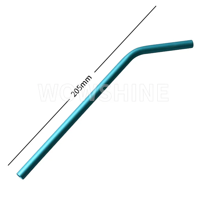 WOWSHINE New Color Alu. Bent Straw 10pcs/lot Free Shipping 8x215MM