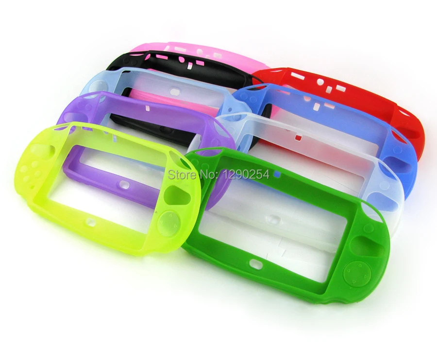 2pcs Soft Silicone Skin Protector Guard Cover Protective Case Protect Shell For PSV 2000 PSVita PSV2000 Console