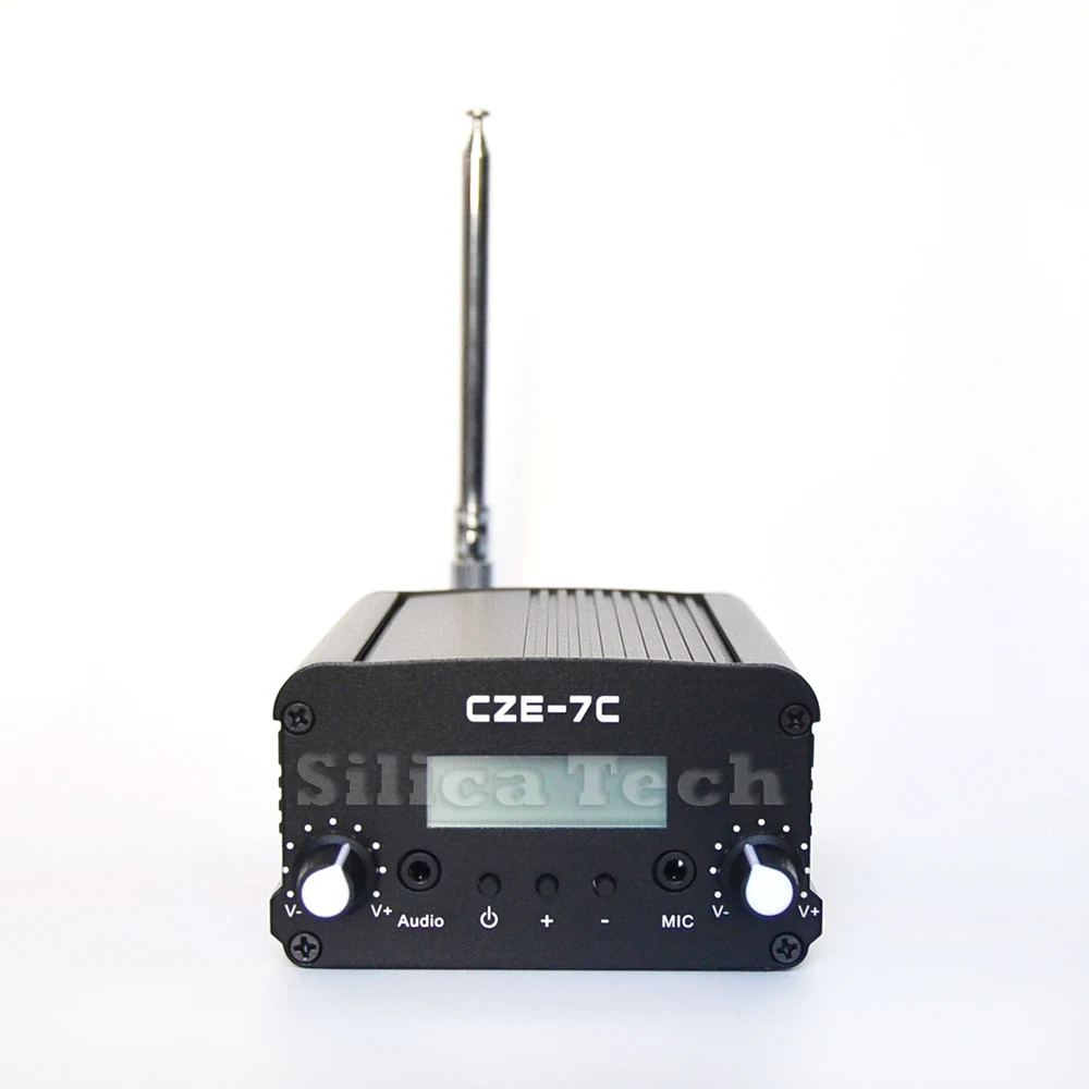 CZE-7C 7W stereo PLL FM transmitter broadcast radio station +PS Ant kit