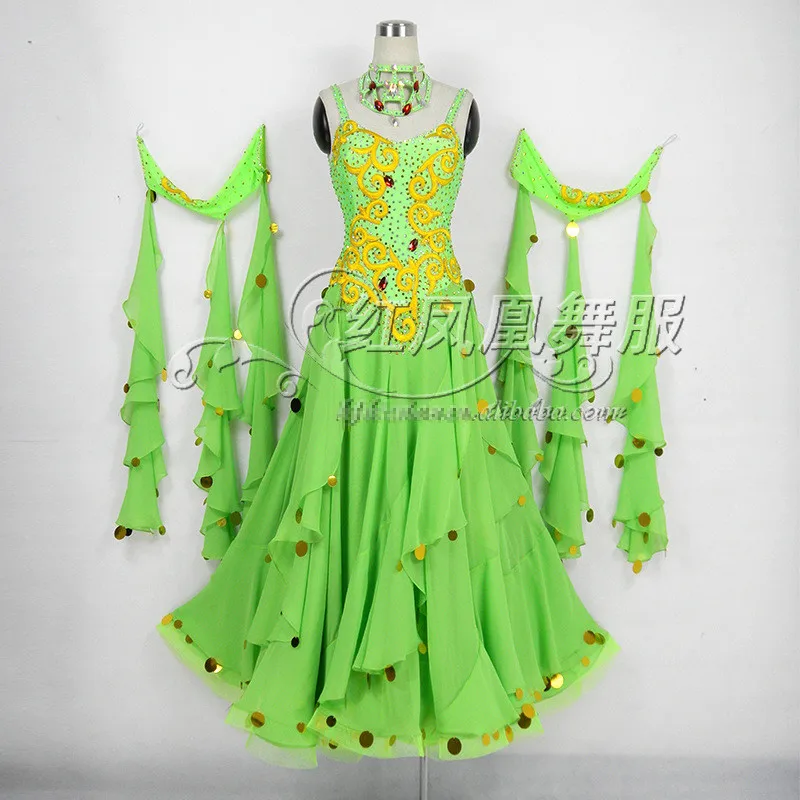 

High-end International Standard Ballroom Smooth Dance Competition Dress, /Ballroom Standard Tango Waltz Dance Dress