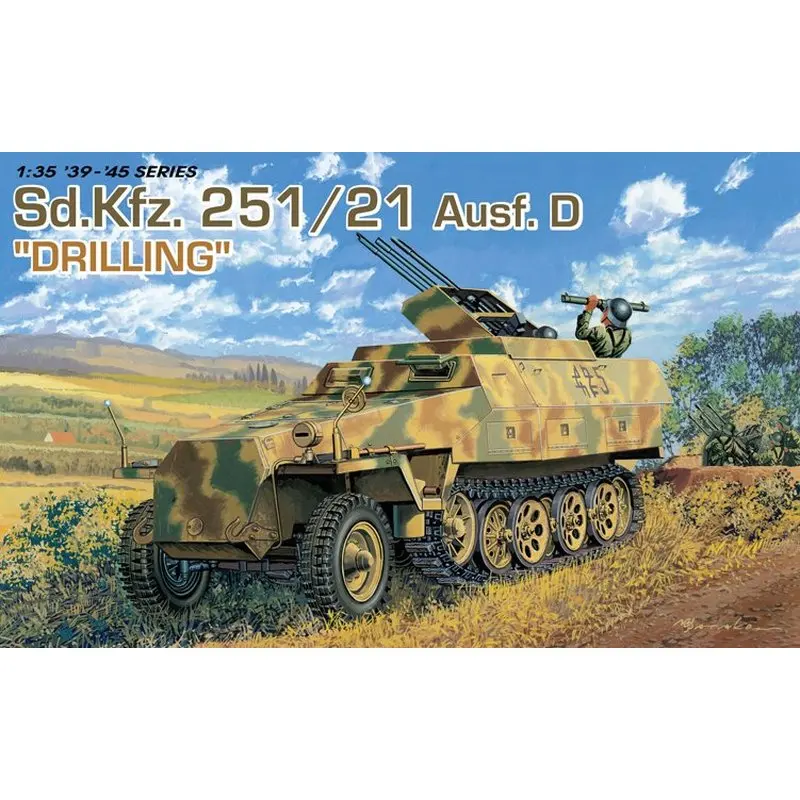 

DRAGON 6217 1/35 Sd.Kfz.251/21 Ausf.D Drilling - Scale Model Kit