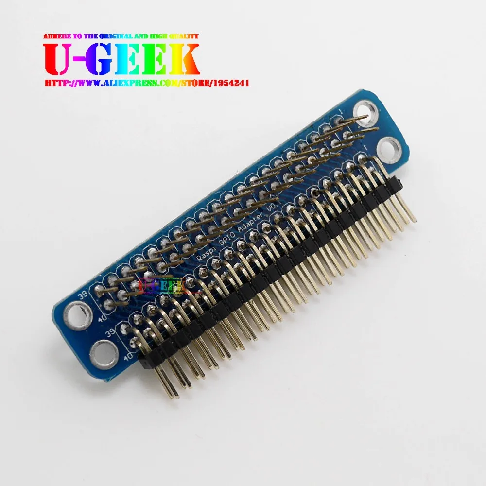UGEEK adattatore doppio GPIO originale non assemblato/assemblato per Raspberry Pi 4B ,3B,3B +,3A +,2B,A +,B +, Zero | Trasferire GPIO sul davanti