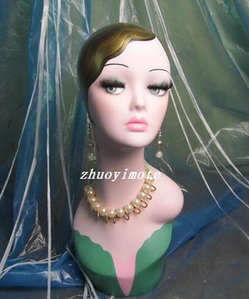 New Female Mannequin Head Wigs Hats Cap Headphone Display maniqui Model Women For Hair Jewellery Display Stand Ladies ZYGril4