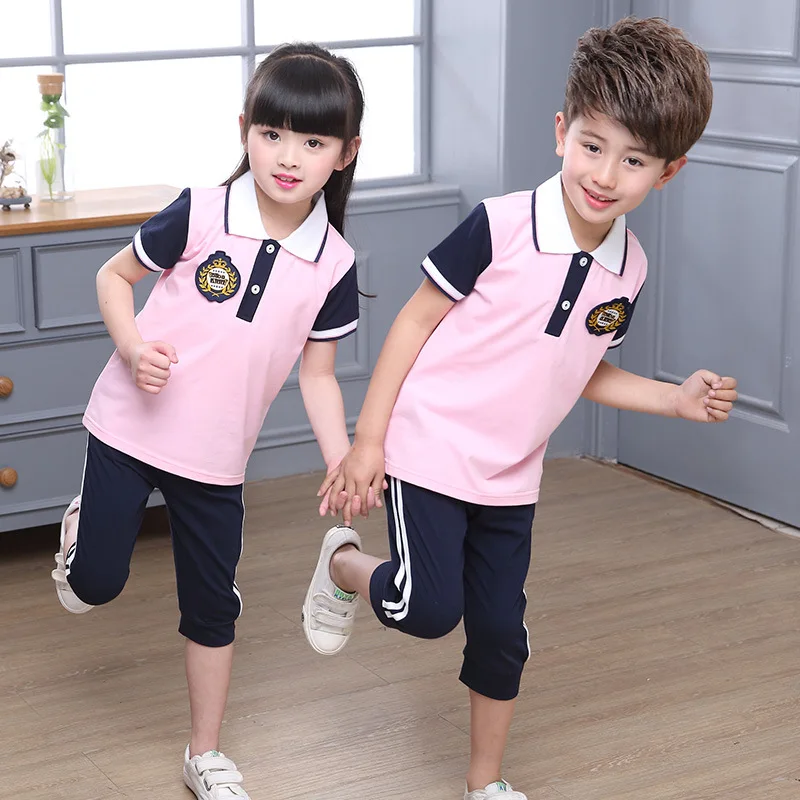 Kids Kleuterschool Uniform Kinderen Summer School Dragen Britse College Wind School Uniform kinderen Pak Outfits D-0523