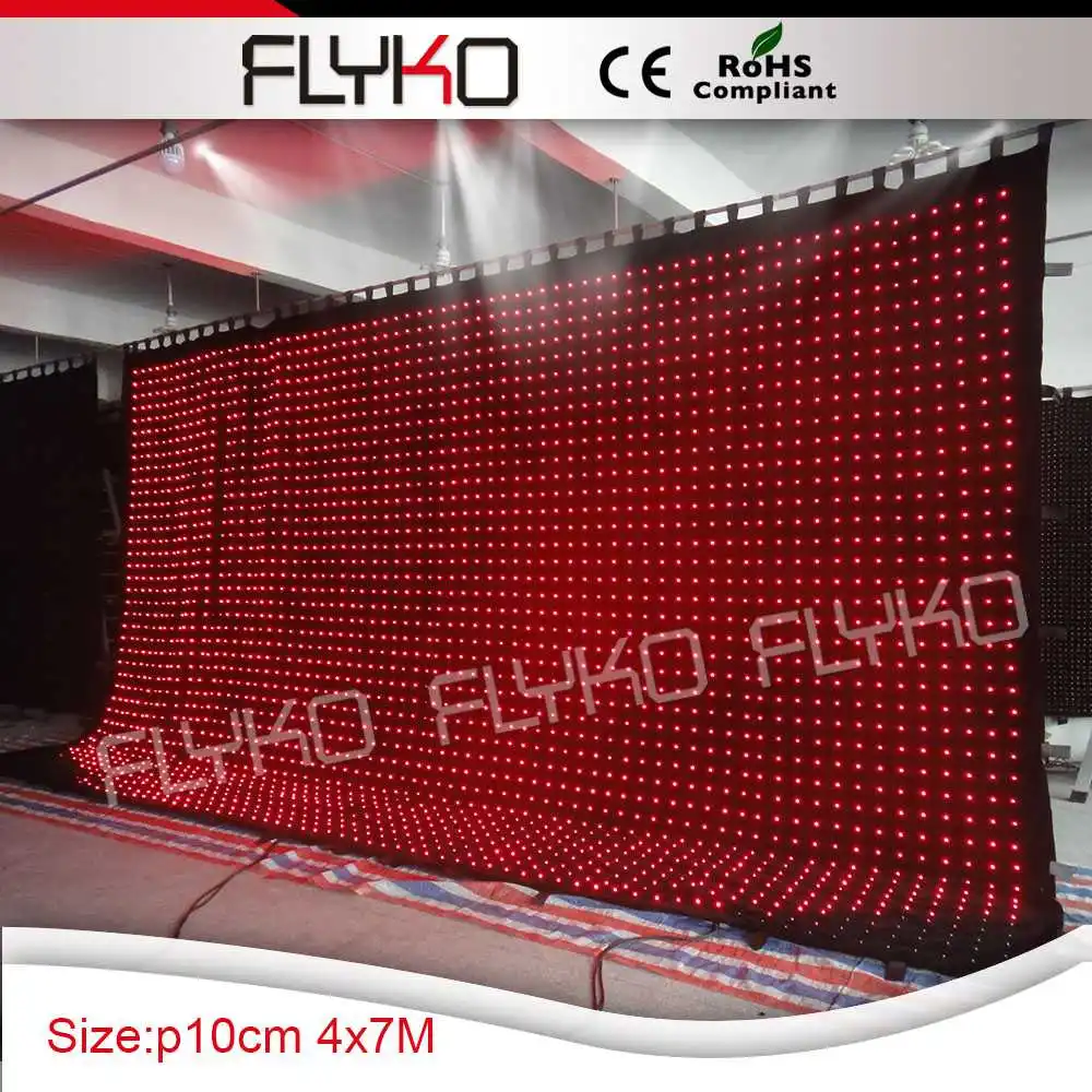 full color  led wedding backdrop screen display pretty images soft led curtain cloth