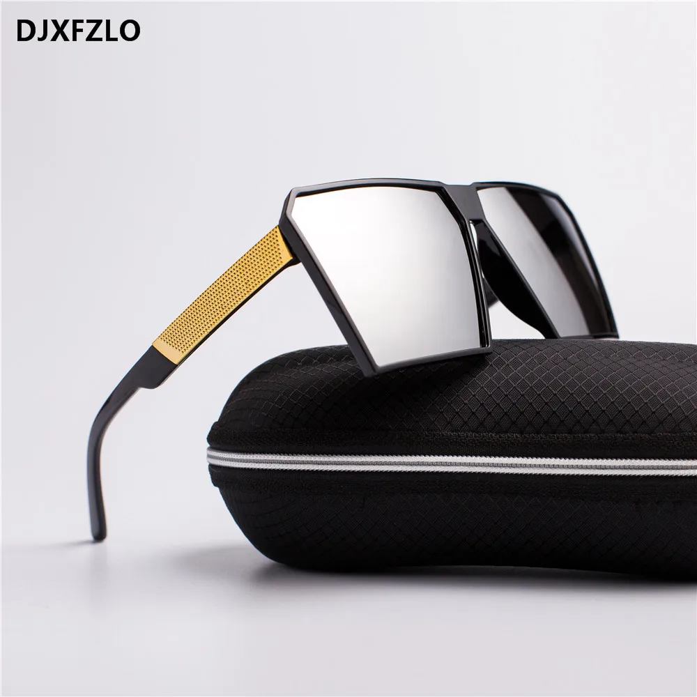 Square Oversized Sunglasses New Reflective Sunglasses Men Women Designer Luxury Fashion Lady Gafas Sun Glasses Oculos de sol