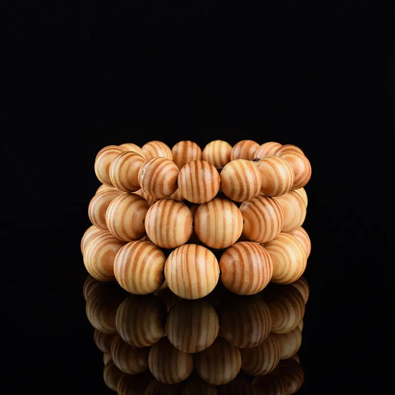 Agathis albaPrayer Beads Bracelet Elastic Blood dragon Wood  Buddha Bracelet Buddhist Prayer beads for Men Women 15/18/20MM