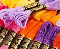 

Oneroom-French DMC Thread Embroidery Cross Stitch Floss Yarn Thread, 8.7 Yard Length, 6 Strands, 50 PCs