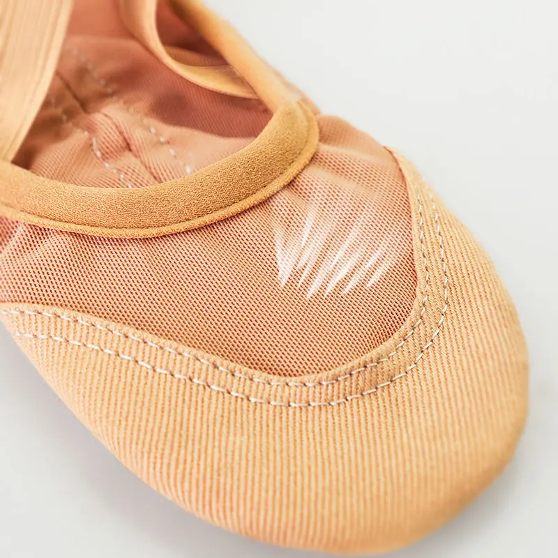 Sapatilhas de balé femininas, sapatos de ginástica, bailarina, tênis de dança, malha elástica, sapatos planos para dança