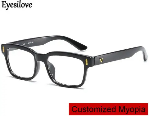 Anti-blue Light Myopia Glasses for Men and Women Near-Sighted Prescription Customized Prescription Eyewear Acetate Frame