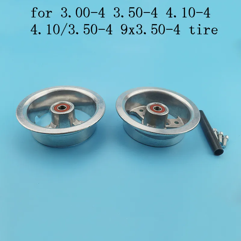 3.00-4 3.50-4 4.10-4 4.10/3.50-4 9x3.50-4 ''Electric Xe Trượt Bánh Xe trung tâm cho tay ga xe đạp xe máy ATV 4 inch Viền Hợp Kim