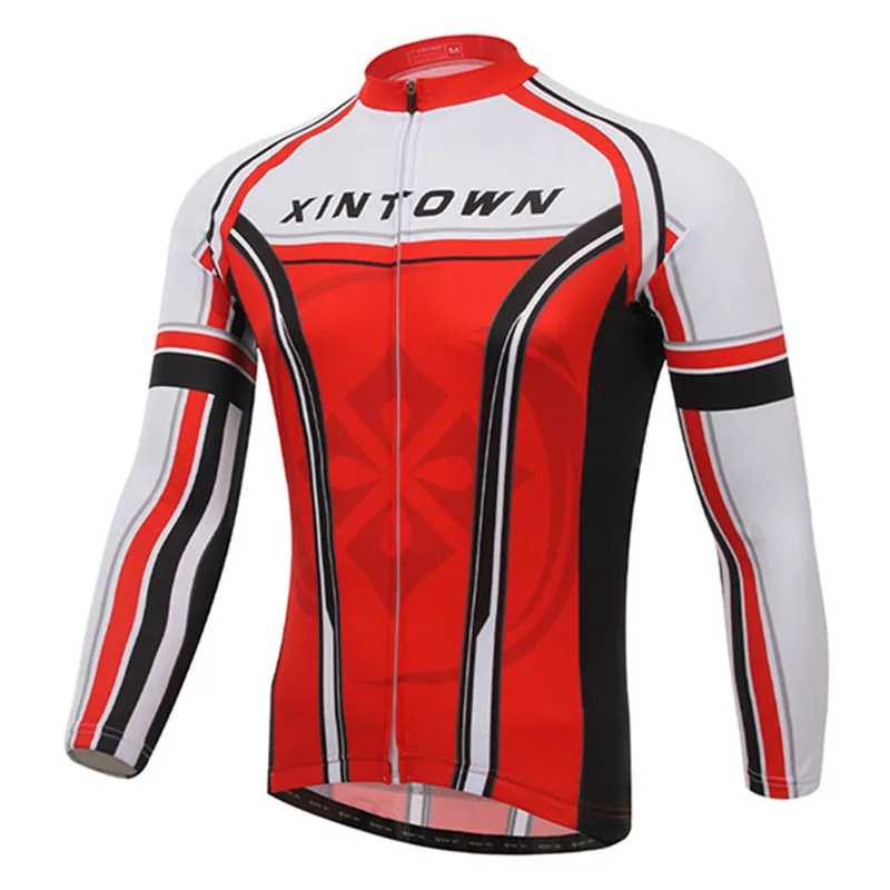 Xintown Men Pro Racing Cycling Jersey Long Sleeve Cycling Clothing Sport mtb Bike Jersey Bicycle Clothing ropa invierno ciclismo