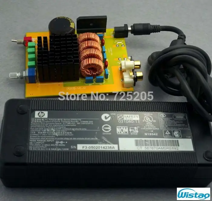 18.5V/6.8A 120W Power Adaptor AC 110~240V/50~60Hz OD 5.5mm ID 2.1mm Inventory Product for digital amplifier