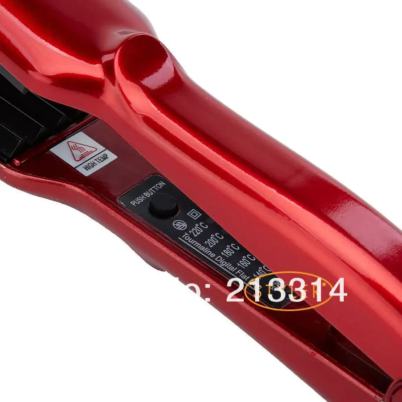 Chapinha profissional, para frisar, ondular e enrolar o cabelo, placa largo com ajuste de temperatura-3369