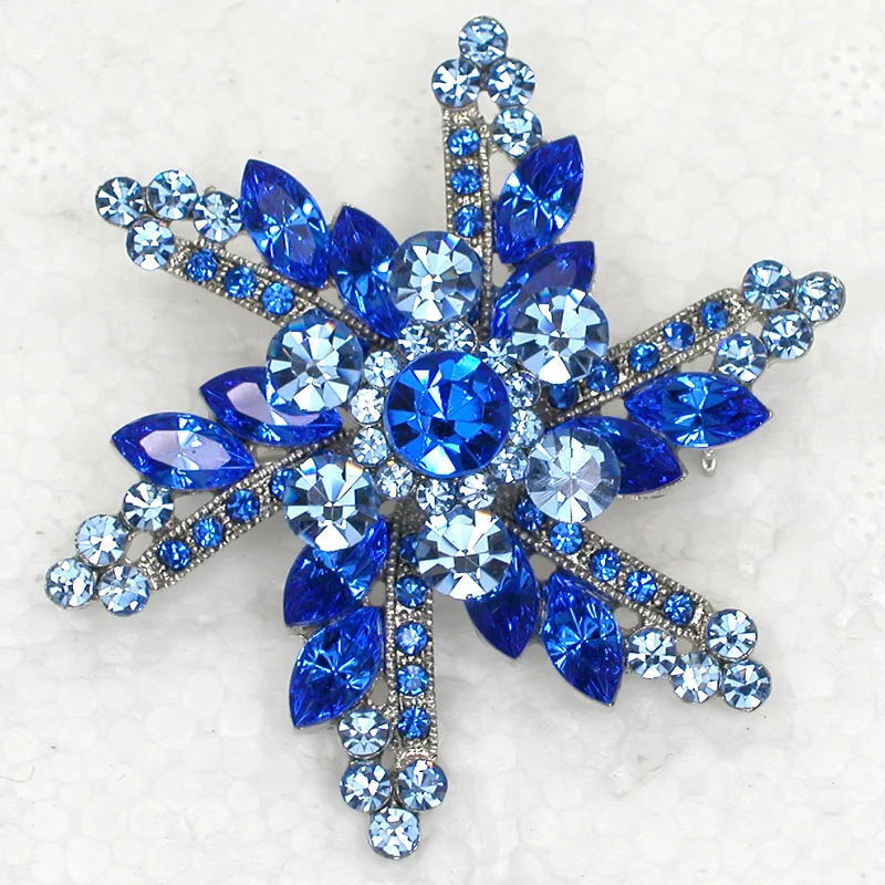 

60pcs/lot Wholesale Fashion Brooch Rhinestone Marquise Flower Wedding Bridal Party Prom Pin brooches C101073