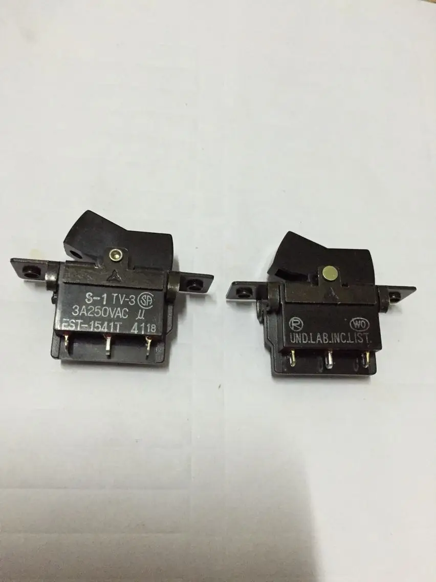 Original new 100% EST-1541T S-1 TV-3 double row 6pin 2gear warping rocker switch 3A250VAC