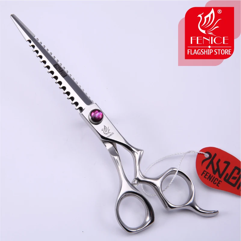 Fenice 7.0 inch high quality Professional Pet Grooming dog Scissors cutting straight shears for Dogs Double Teeth